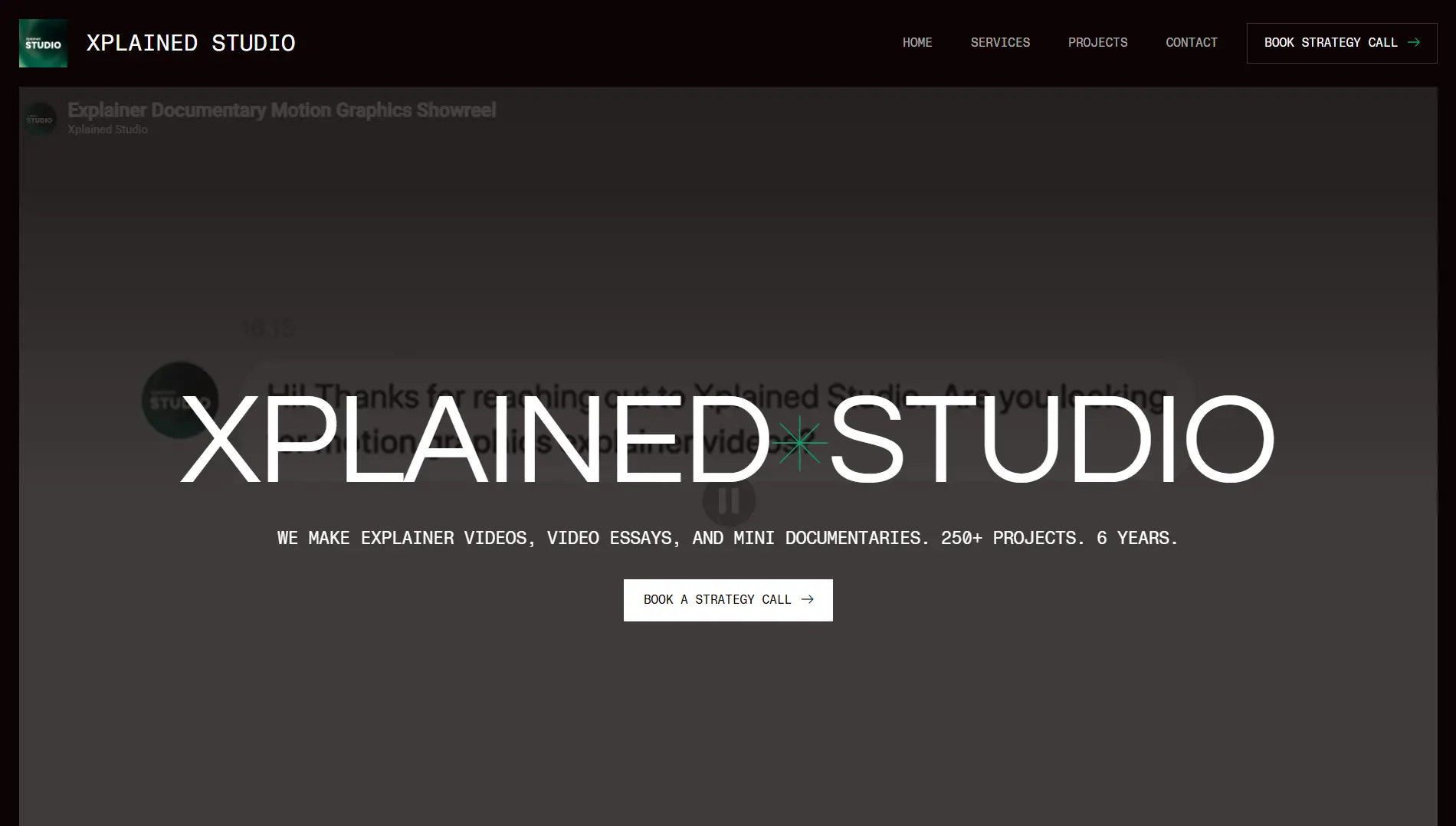 Xplained Studio website homepage built by Revirto