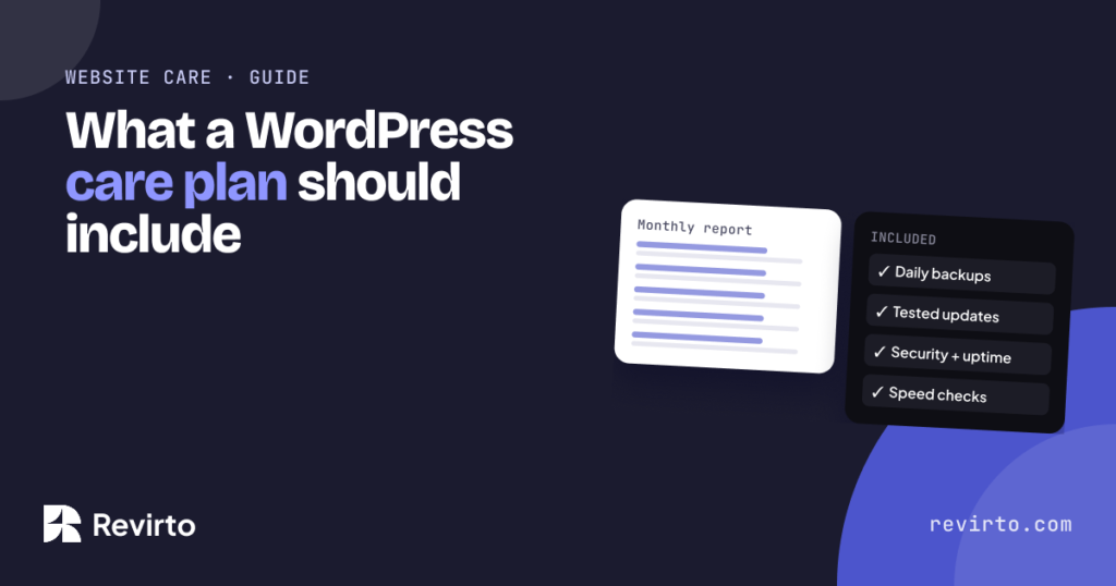 What a WordPress care plan should include (and whatit costs)